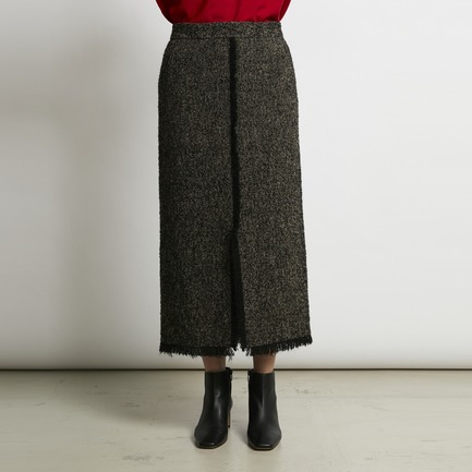 WOOL MIX TWEED BOXY SKIRT 詳細画像 ミディアムグレー 11