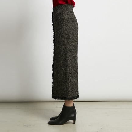 WOOL MIX TWEED BOXY SKIRT 詳細画像 ミディアムグレー 12