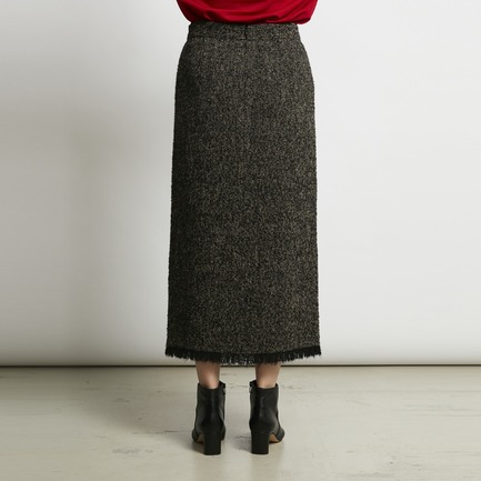 WOOL MIX TWEED BOXY SKIRT 詳細画像 ミディアムグレー 13