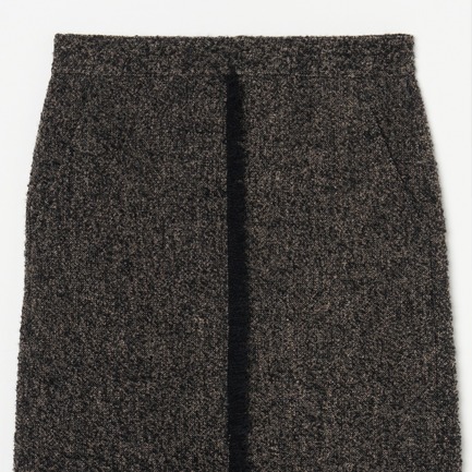 WOOL MIX TWEED BOXY SKIRT 詳細画像 ミディアムグレー 2