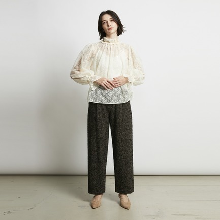 WOOL MIX TWEED STRAIGHT PANTs 詳細画像 ミディアムグレー 6