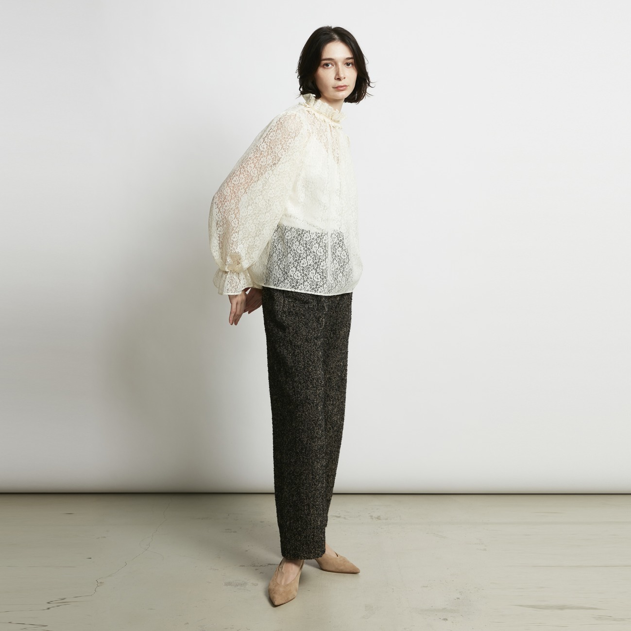 WOOL MIX TWEED STRAIGHT PANTs｜HELIOPOLE｜HÉLIOPÔLE（エリオポール