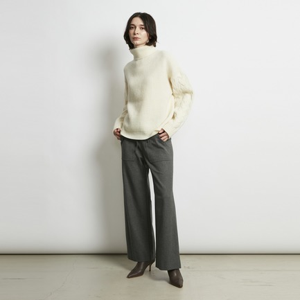 W-SIDED BRUSHED EASY  PANTs 詳細画像 アイボリー 11