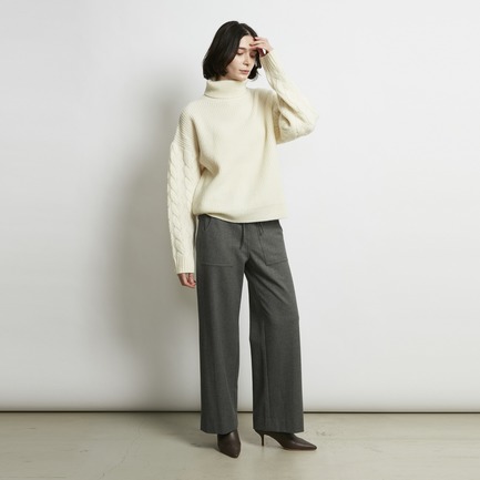 W-SIDED BRUSHED EASY  PANTs 詳細画像 アイボリー 14