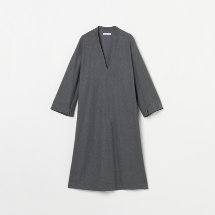 W-SIDED BRUSHED KAFTAN DRESS 詳細画像 ミディアムグレー 1