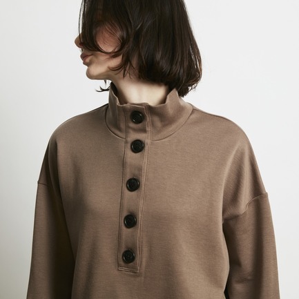 WOOL JERSEY STAND NECK PO 詳細画像 ブラック 14