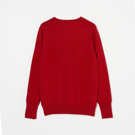 WOOL HIGHGAUGE CREW NECK KT 詳細画像 レッド 1