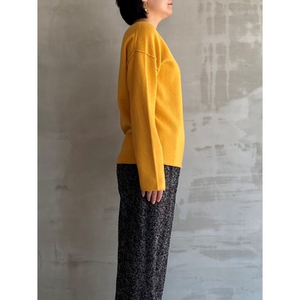 WOOL WIDE BOAT NECK PO 詳細画像 マスタード 3