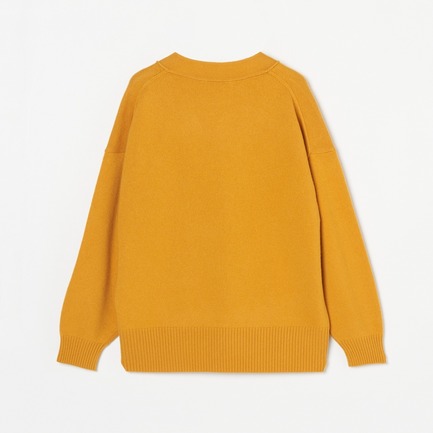 WOOL WIDE V NECK PO 詳細画像 マスタード 1