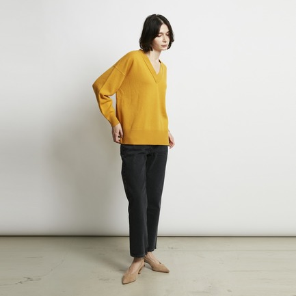 WOOL WIDE V NECK PO 詳細画像 マスタード 10
