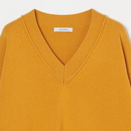 WOOL WIDE V NECK PO 詳細画像 マスタード 2