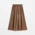 LEATHER BOIL GATHER SKIRT 詳細画像