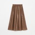 LEATHER BOIL GATHER SKIRT 詳細画像