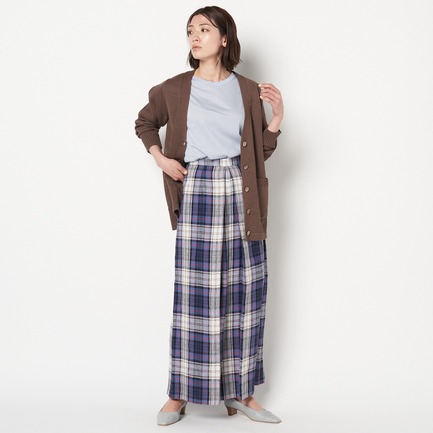 ストローヤーン7G天竺Vカーディガン 詳細画像 カーキ系 1