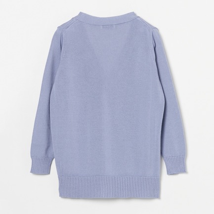 ストローヤーン7G天竺Vカーディガン 詳細画像 スカイブルー 1