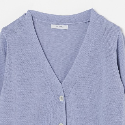 ストローヤーン7G天竺Vカーディガン 詳細画像 スカイブルー 2
