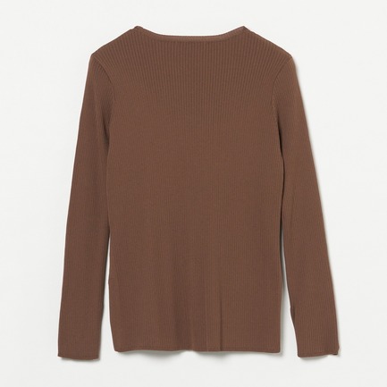 14Gワイドリブロングスリーブプルオーバー 詳細画像 ダークブラウン 1