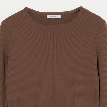 14Gワイドリブロングスリーブプルオーバー 詳細画像 ダークブラウン 2