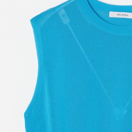 16Gノースリーブプルオーバー 詳細画像 ターコイズ 3