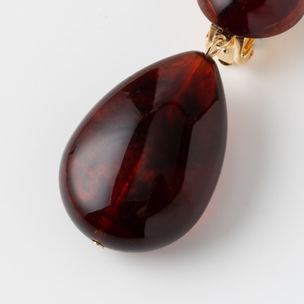 ドロップイヤリング 詳細画像 ブラウン 2