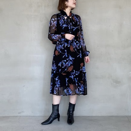 ボウタイワンピース 詳細画像 ブラック 6