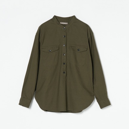 COTTON WOOL MILITARY BIG SHIRT 詳細画像 アイボリー 1