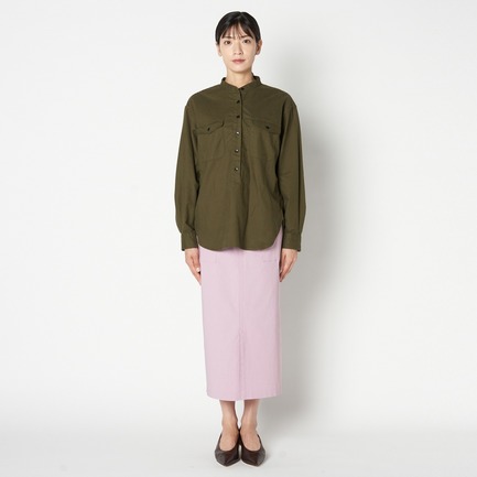 COTTON WOOL MILITARY BIG SHIRT 詳細画像 カーキ 1