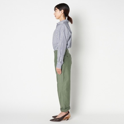 COTTON BACK SATEEN BAKER PANTs 詳細画像 カーキ 2