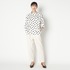 DOT PRINT BOAT NECK BLOUSE 詳細画像