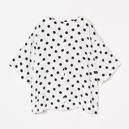 DOT PRINT BOAT NECK BLOUSE 詳細画像 ホワイト 1