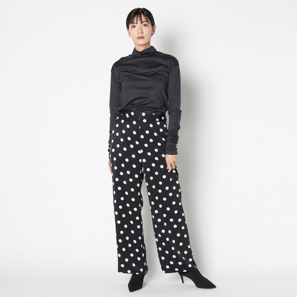 DOT PRINT EASY WIDE PANTs 詳細画像 ブラック 10