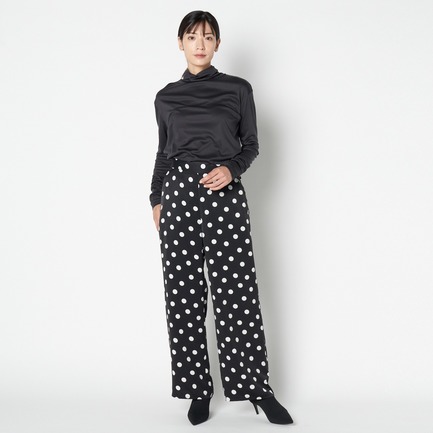 DOT PRINT EASY WIDE PANTs 詳細画像 ブラック 11