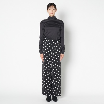 DOT PRINT EASY WIDE PANTs 詳細画像 ブラック 7