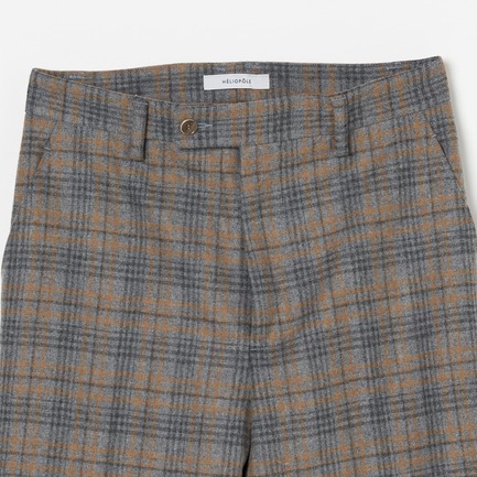 Zanieri WOOL CHECK WIDE PANTS 詳細画像 ライトグレー 2