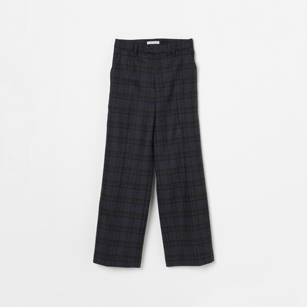 Zanieri WOOL CHECK WIDE PANTS 詳細画像 ライトグレー 1