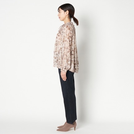 DEVEAUX CHIFFON FRILL BLOUSE 詳細画像 ベージュ 2