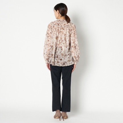 DEVEAUX CHIFFON FRILL BLOUSE 詳細画像 ベージュ 3
