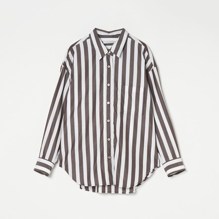 the Editor SHIRT (STRIPE&CHECK) 詳細画像 ブラウン 1