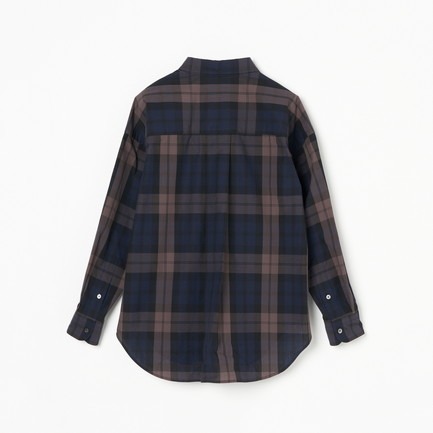 the Editor SHIRT (STRIPE&CHECK) 詳細画像 パープル 1