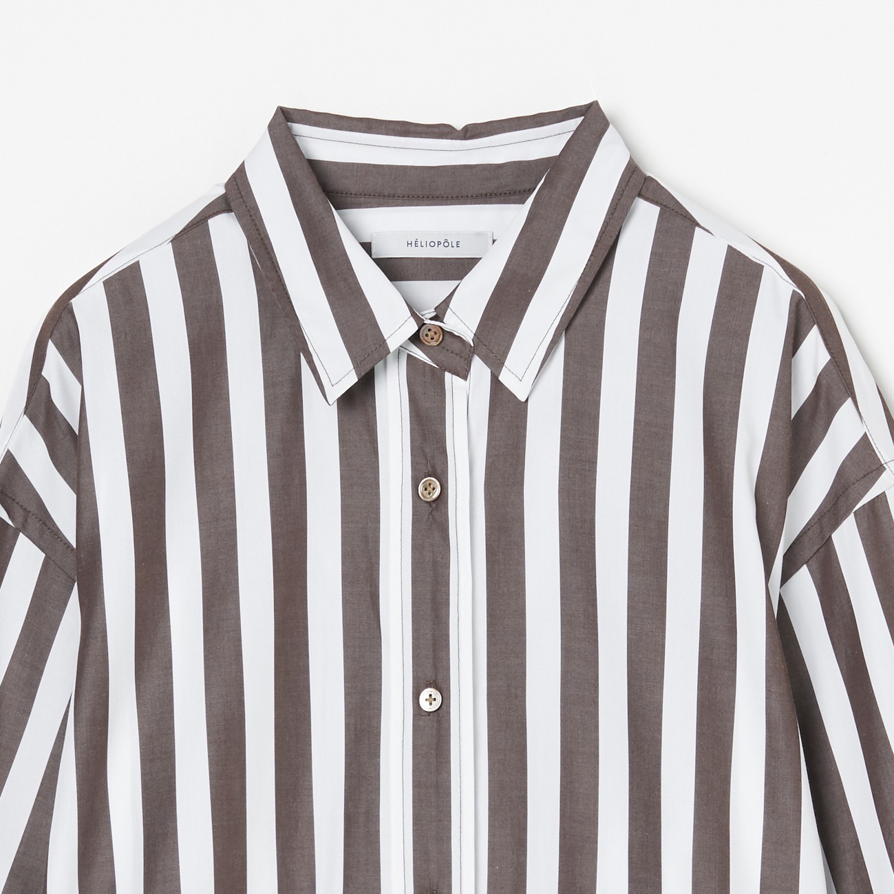 STRIPE&BIG CHECK SHIRT OP｜HELIOPOLE｜HÉLIOPÔLE（エリオ