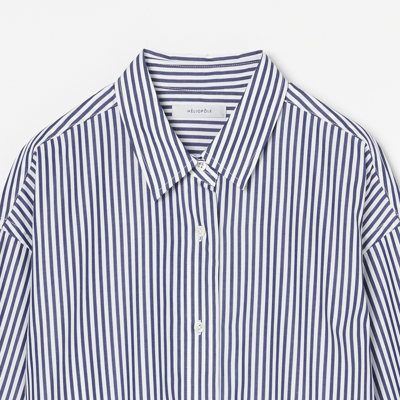 STRIPE&BIG CHECK SHIRT OP｜HELIOPOLE｜HÉLIOPÔLE（エリオ