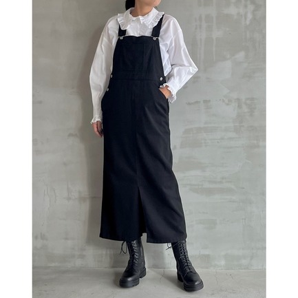 COTTON DOUBLE FACE OVERALLS SK 詳細画像 ブラック 12