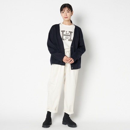 COTTON DOUBLE FACE WIDE PANTS 詳細画像 アイボリー 13