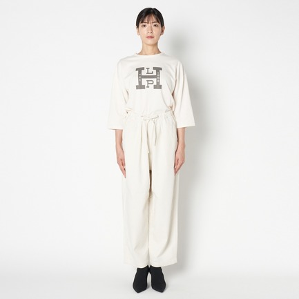 COTTON DOUBLE FACE WIDE PANTS 詳細画像 アイボリー 7