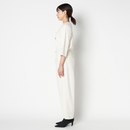 COTTON DOUBLE FACE WIDE PANTS 詳細画像 アイボリー 8