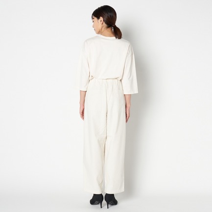 COTTON DOUBLE FACE WIDE PANTS 詳細画像 アイボリー 9