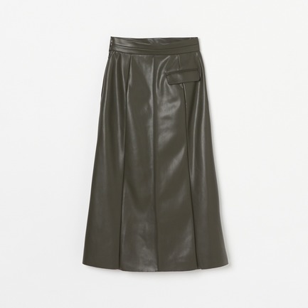 FAKE LEATHER PANEL SKIRT 詳細画像 ミディアムグレー 1