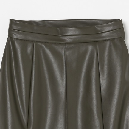 FAKE LEATHER PANEL SKIRT 詳細画像 ミディアムグレー 2