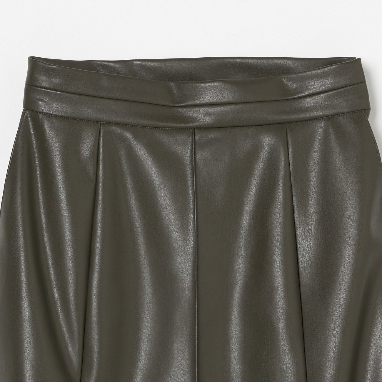 FAKE LEATHER PANEL SKIRT｜HELIOPOLE｜HÉLIOPÔLE（エリオポール