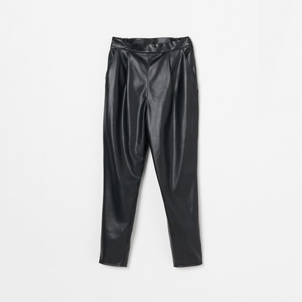 FAKE LEATHER TAPERED PANTs